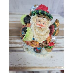 Crinkle claus Santa golfer 659505 1996 sculpture Xmas decor